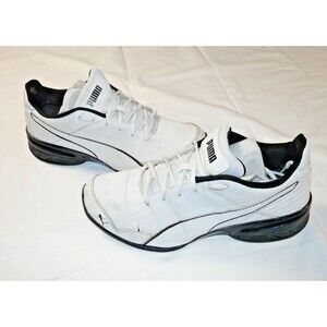 Puma Super Levitate White & Black Sneakers Shoes Men's Size 10.5 | 190974-01